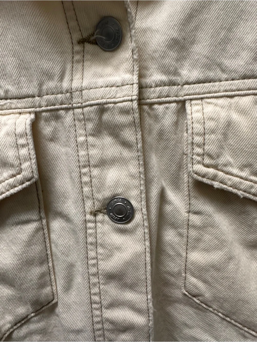 aerie Cream Button-Front Shacket